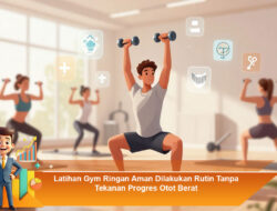 Latihan Gym Ringan Aman Dilakukan Rutin Tanpa Tekanan Progres Otot Berat