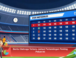 Berita Olahraga Terbaru Jadwal Pertandingan Penting Pekan Ini