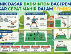 Teknik Dasar Badminton bagi Pemula agar Cepat Mahir dalam Seminggu