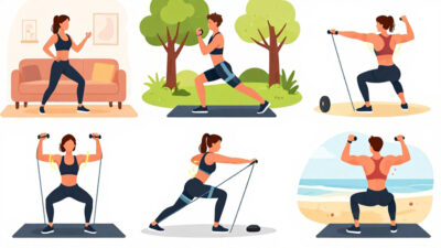 Latihan Kebugaran Menggunakan Resistance Band Untuk Membentuk Otot Di Mana Saja